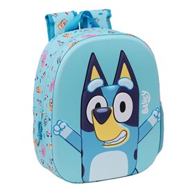 Cartable Bluey Bleu ciel 27 x 33 x 10 cm