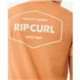 Maillot de Corps de Sport à Manches Coupe Rip Curl Stapler  Marron Clair