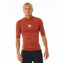 T-shirt à manches courtes homme Rip Curl Waves Upf Marron