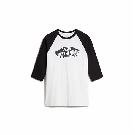 Maillot de Corps de Sport à Manches Coupe Vans Style 76 Raglan Blanc