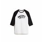 Maillot de Corps de Sport à Manches Coupe Vans Style 76 Raglan Blanc