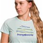 T-shirt à manches courtes femme Trangoworld Trangoworld Sihl Aigue marine