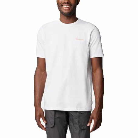 T-shirt à manches courtes homme Columbia Explorers Canyon Blanc