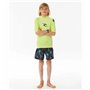 T shirt à manches courtes Enfant Rip Curl Wave Upf Vert citron