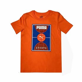 T shirt à manches courtes Enfant Puma Bppo Basket Blank Ba Orange