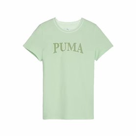 T shirt à manches courtes Enfant Puma Squad Vert citron