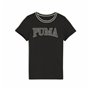 T shirt à manches courtes Enfant Puma QUAD G Noir