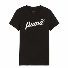 T shirt à manches courtes Enfant Puma Essentials + Script