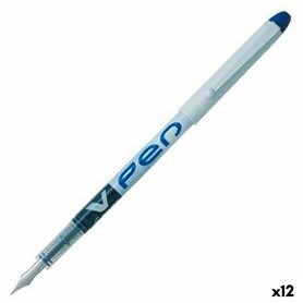 stylo à encre liquide Pilot V Pen Stylo Calligraphique Jetable Bleu 0