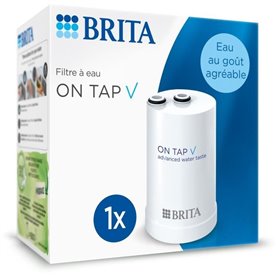 Pack 1 Filtre a eau - BRITA - ON TAP V - 600 L d'eau filtrée / 4 mois - Compatible systeme de filtration sur robinet ON TAP V