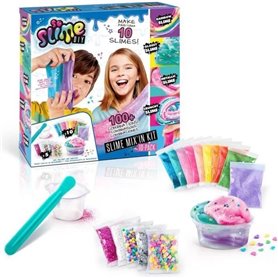 CANAL TOYS - Slime - Mix'in Kit - Pack 10 Slimes pour Enfant de 6 ans et plus - Multicolore
