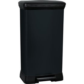 CURVER Poubelle de cuisine a pédale - 50 L - Noir