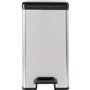 Poubelle Slim - SLIM BIN - CURVER - 25L - Design compact - 41 x 27 x 55 cm - Gris métallisé