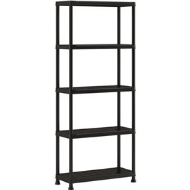 Etagere de rangement - KETER - ETAGERE PLUS 75/5 - 5 tablettes - Noir