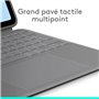 Étui pour iPad Air 13 - Logitech - Combo Touch - Gris