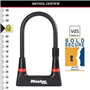 Antivol Vélo U - MASTER LOCK - 8279EURDPRO - Acier Cémenté, Clé, Certifié