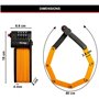 Antivol Vélo a Code - MASTER LOCK - 8336EURDPRO - Acier Trempé, Combinaison Programmable, Support Inclus