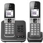 Téléphone sans fil duo PANASONIC KXTGD322FRG avec répondeur et blocage d'appels - 120 numéros - Argent