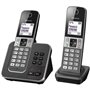 Téléphone sans fil duo PANASONIC KXTGD322FRG avec répondeur et blocage d'appels - 120 numéros - Argent