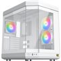 Boîtier PC - XIGMATEK - CUBI Arctic (Blanc) - Cube - Format E-ATX - 6x120mm A-RGB