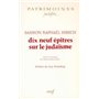 DIX NEUF EPITRES SUR LE JUDAISME