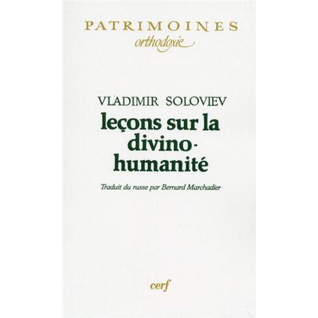 LECONS SUR LA DIVINO-HUMANITE