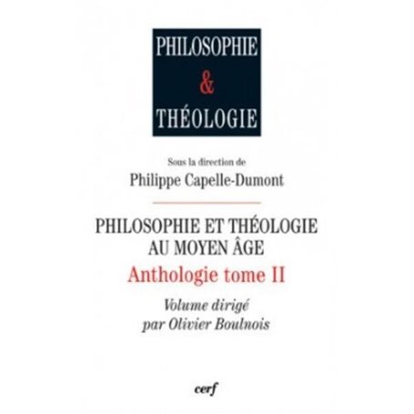 PHILOSOPHIE ET THÉOLOGIE AU MOYEN AGE