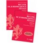 Recueil de Jurisprudence pénale - 2024 - Tome 1 + Tome 2