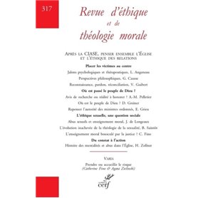 REVUE D'ETHIQUE ET DE THEOLOGIE MORALE