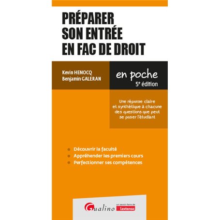 Préparer son entrée en Fac de Droit