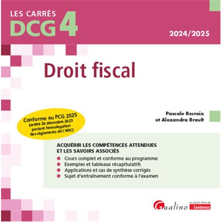 DCG 4 - Droit fiscal