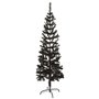 vidaXL Sapin de Noël étroit Noir 150 cm