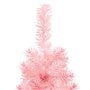 vidaXL Demi sapin de Noël artificiel mince avec support Rose 120 cm