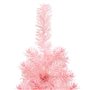 vidaXL Demi sapin de Noël artificiel mince avec support Rose 180 cm