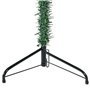 vidaXL Demi sapin de Noël artificiel mince avec support Vert 120 cm