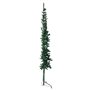 vidaXL Demi sapin de Noël artificiel mince avec support Vert 180 cm