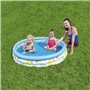 Bestway Piscine Gonflable Enfant 3 Anneaux Corail 122x25 cm +2 Jardin Ans 51009