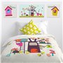 Toile HappyFriday Moshi Moshi House Multicouleur 27 x 27 cm