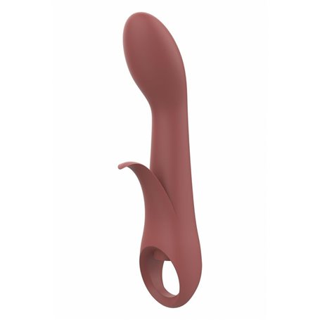 Vibration de Stimulation Double Nude Marron