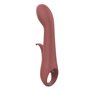 Vibration de Stimulation Double Nude Marron