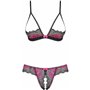 Ensemble de Lingerie Obsessive Tulia Noir L/XL