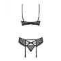 Ensemble de Lingerie Obsessive 818-SEG-1 Noir L/XL