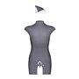 Costume Gris Hôtesse de l'air S/M Obsessive Stewardess Gris