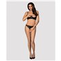 Ensemble de Lingerie en Dentelle Obsessive Letica Noir L/XL