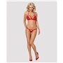 Ensemble de Lingerie Obsessive 838-SET-3 Rouge S/M