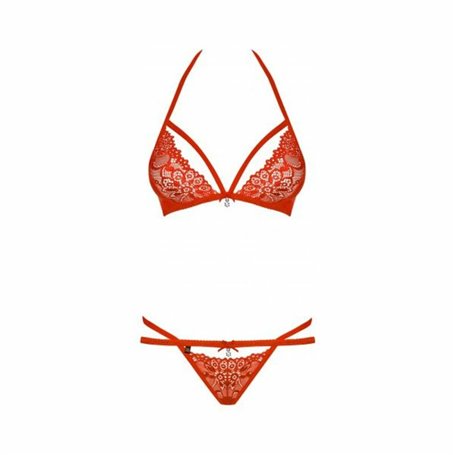 Ensemble de Lingerie Obsessive 838-SET-3 Rouge L/XL