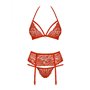 Ensemble de Lingerie Obsessive 838-SEG-3 S/M Rouge S/M