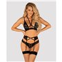 Ensemble de Lingerie Obsessive Alessya Noir M/L