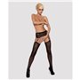 Bas avec porte jarretelles Obsessive Garter Stockings Noir S/M/L