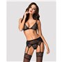 Ensemble de Lingerie Obsessive Shibu Noir L/XL